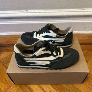 Rachel Comey Stevie Sneaker Dark Juniper Leather/Satin Womens size 10